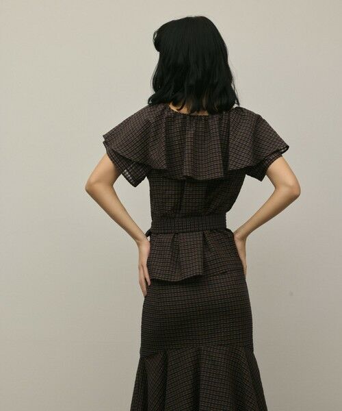 GRACE CONTINENTAL / グレースコンチネンタル シャツ・ブラウス | 【スタイリスト木津明子さんインスタライブ紹介】チェックケープブラウス | 詳細19
