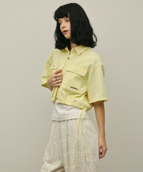 GRACE CONTINENTAL / グレースコンチネンタル シャツ・ブラウス | ハーフスリーブデニムシャツ | 詳細2