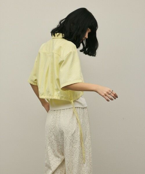 GRACE CONTINENTAL / グレースコンチネンタル シャツ・ブラウス | ハーフスリーブデニムシャツ | 詳細4