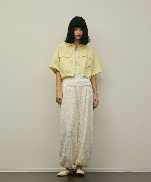 GRACE CONTINENTAL / グレースコンチネンタル シャツ・ブラウス | ハーフスリーブデニムシャツ | 詳細5