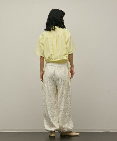 GRACE CONTINENTAL / グレースコンチネンタル シャツ・ブラウス | ハーフスリーブデニムシャツ | 詳細7