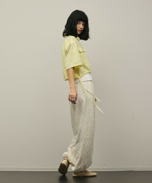 GRACE CONTINENTAL / グレースコンチネンタル シャツ・ブラウス | ハーフスリーブデニムシャツ | 詳細8