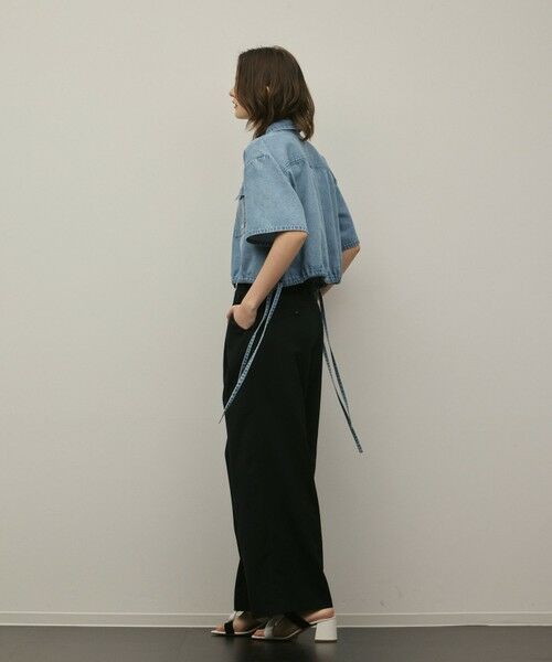 GRACE CONTINENTAL / グレースコンチネンタル シャツ・ブラウス | ハーフスリーブデニムシャツ | 詳細11