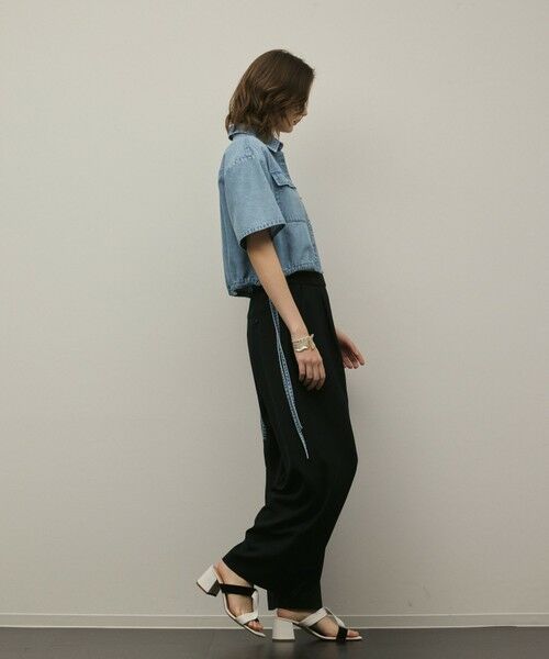 GRACE CONTINENTAL / グレースコンチネンタル シャツ・ブラウス | ハーフスリーブデニムシャツ | 詳細13