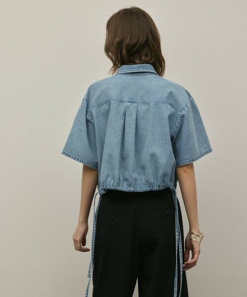 GRACE CONTINENTAL / グレースコンチネンタル シャツ・ブラウス | ハーフスリーブデニムシャツ | 詳細17