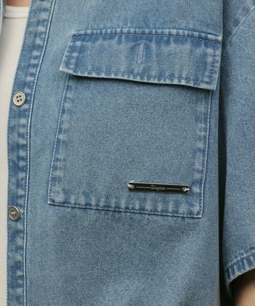 GRACE CONTINENTAL / グレースコンチネンタル シャツ・ブラウス | ハーフスリーブデニムシャツ | 詳細20
