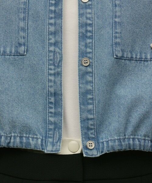 GRACE CONTINENTAL / グレースコンチネンタル シャツ・ブラウス | ハーフスリーブデニムシャツ | 詳細21