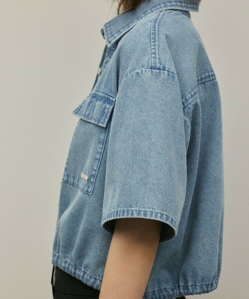 GRACE CONTINENTAL / グレースコンチネンタル シャツ・ブラウス | ハーフスリーブデニムシャツ | 詳細22