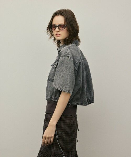 GRACE CONTINENTAL / グレースコンチネンタル シャツ・ブラウス | ハーフスリーブデニムシャツ | 詳細28
