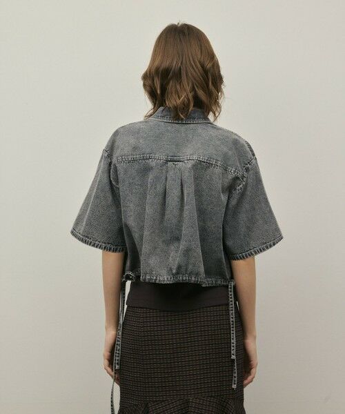 GRACE CONTINENTAL / グレースコンチネンタル シャツ・ブラウス | ハーフスリーブデニムシャツ | 詳細29