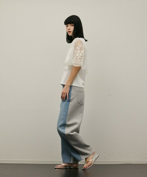 GRACE CONTINENTAL / グレースコンチネンタル カットソー | レースフレアカットトップ | 詳細11