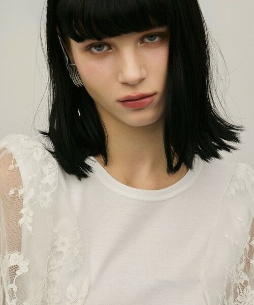 GRACE CONTINENTAL / グレースコンチネンタル カットソー | レースフレアカットトップ | 詳細7