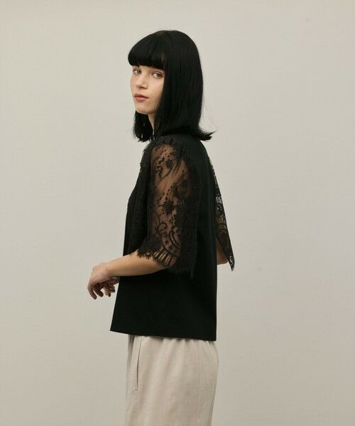 GRACE CONTINENTAL / グレースコンチネンタル カットソー | レースフレアカットトップ | 詳細13