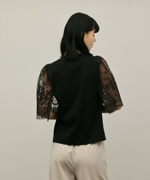 GRACE CONTINENTAL / グレースコンチネンタル カットソー | レースフレアカットトップ | 詳細14