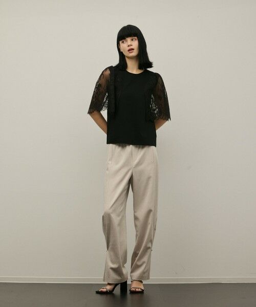 GRACE CONTINENTAL / グレースコンチネンタル カットソー | レースフレアカットトップ | 詳細17