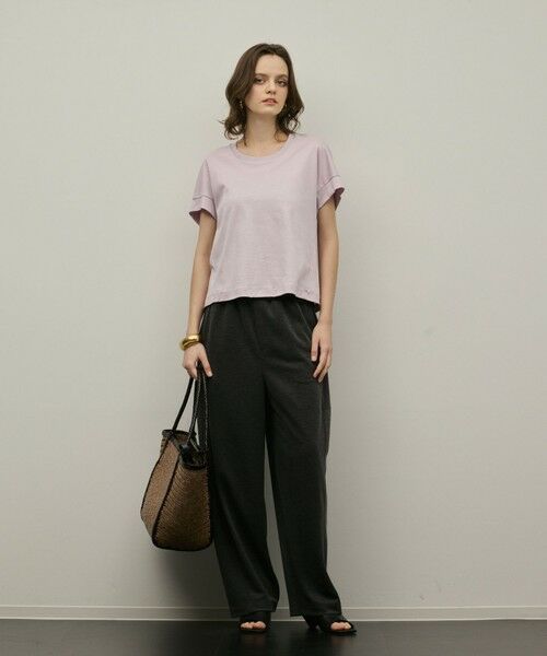 GRACE CONTINENTAL / グレースコンチネンタル カットソー | ルーズカットTシャツ（ピンク）