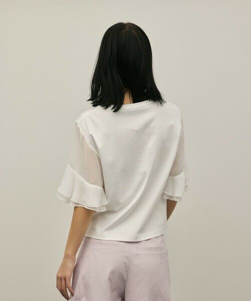 GRACE CONTINENTAL / グレースコンチネンタル カットソー | シフォンスリーブカットトップ | 詳細10