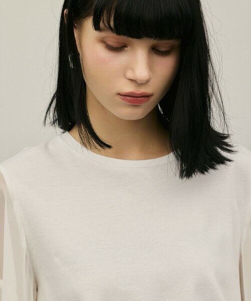 GRACE CONTINENTAL / グレースコンチネンタル カットソー | シフォンスリーブカットトップ | 詳細11