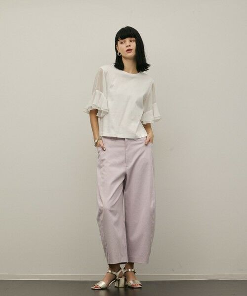 GRACE CONTINENTAL / グレースコンチネンタル カットソー | シフォンスリーブカットトップ | 詳細2