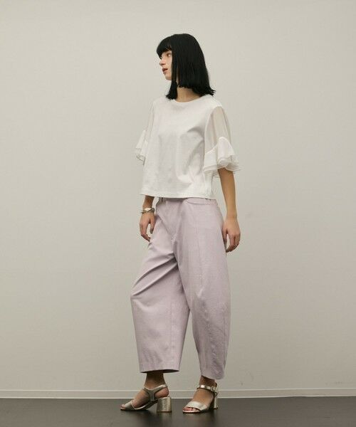 GRACE CONTINENTAL / グレースコンチネンタル カットソー | シフォンスリーブカットトップ | 詳細4