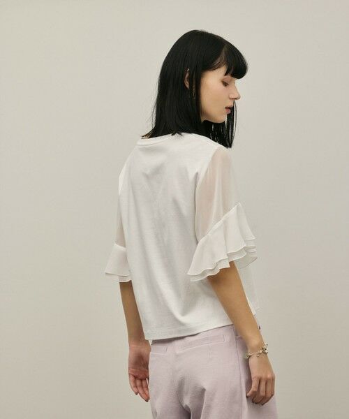 GRACE CONTINENTAL / グレースコンチネンタル カットソー | シフォンスリーブカットトップ | 詳細9