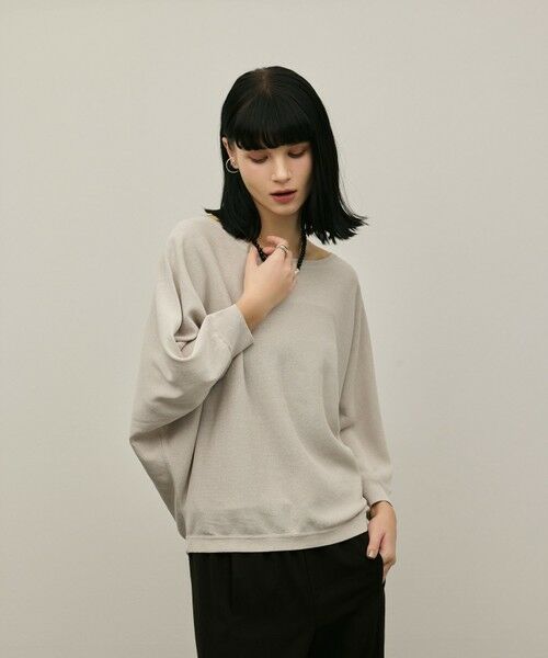 GRACE CONTINENTAL / グレースコンチネンタル カットソー | ドルマンニットトップ | 詳細13