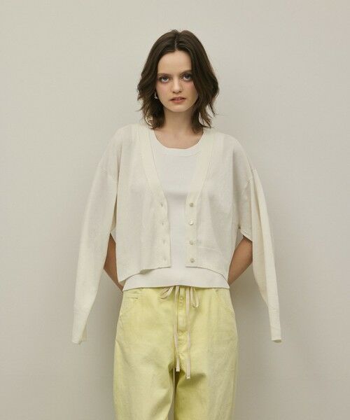 GRACE CONTINENTAL / グレースコンチネンタル カーディガン・ボレロ | スリーブスリットニットカーディガン | 詳細3