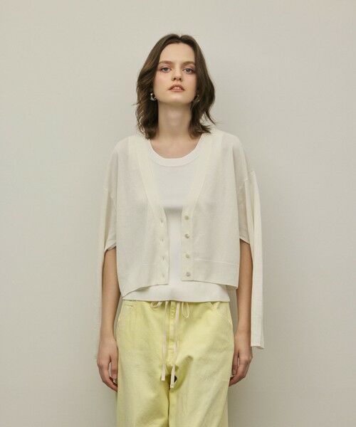 GRACE CONTINENTAL / グレースコンチネンタル カーディガン・ボレロ | スリーブスリットニットカーディガン | 詳細7