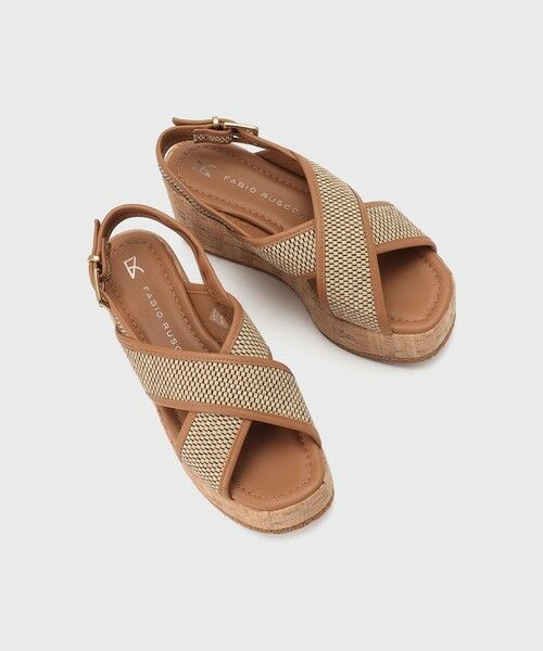 GRACE CONTINENTAL / グレースコンチネンタル サンダル | FABIO RUSCONI クロスサンダル（ベージュ）