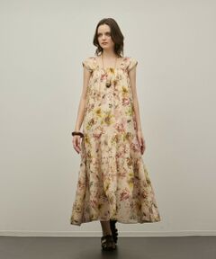 GRACE CONTINENTAL / グレースコンチネンタル ロング・マキシ丈ワンピース | ボタニカルサラサプリントワンピース