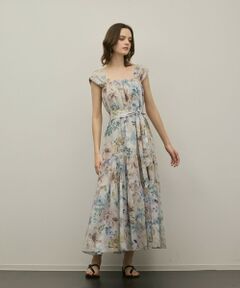 GRACE CONTINENTAL / グレースコンチネンタル ロング・マキシ丈ワンピース | ボタニカルサラサプリントワンピース