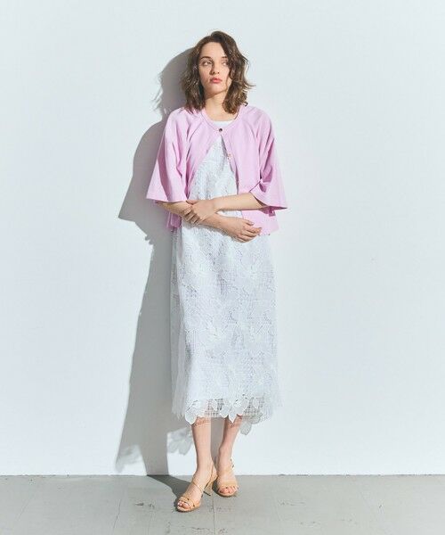 GRACE CONTINENTAL / グレースコンチネンタル ロング・マキシ丈ワンピース | メッシュフラワーレースワンピース | 詳細4