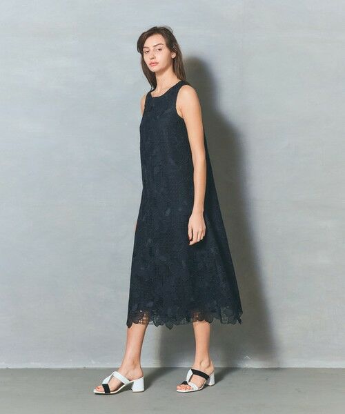 GRACE CONTINENTAL / グレースコンチネンタル ロング・マキシ丈ワンピース | メッシュフラワーレースワンピース | 詳細8