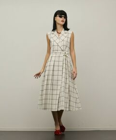GRACE CONTINENTAL / グレースコンチネンタル ロング・マキシ丈ワンピース | カシュクールタックフレアワンピース