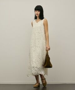GRACE CONTINENTAL / グレースコンチネンタル ロング・マキシ丈ワンピース | フラワーカットワークワンピース