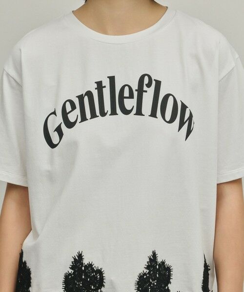 GRACE CONTINENTAL / グレースコンチネンタル カットソー | レースヘムロゴTシャツ | 詳細11