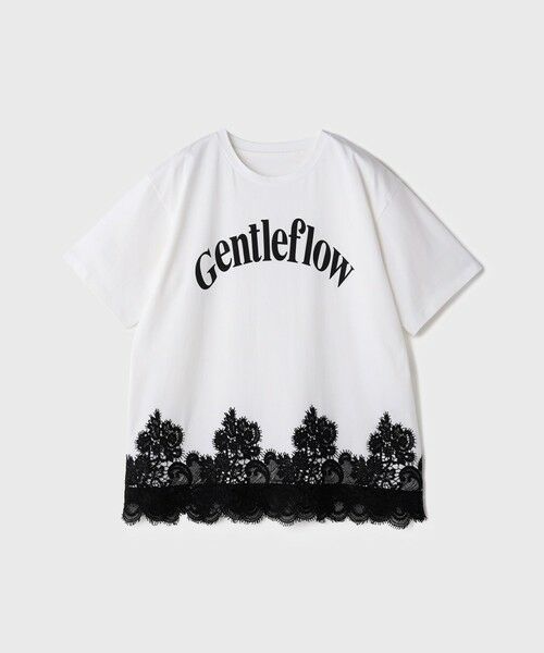 GRACE CONTINENTAL / グレースコンチネンタル カットソー | レースヘムロゴTシャツ | 詳細14