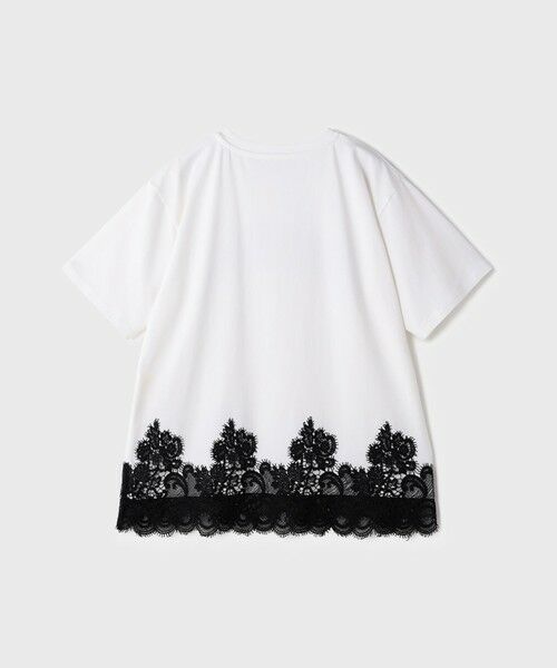 GRACE CONTINENTAL / グレースコンチネンタル カットソー | レースヘムロゴTシャツ | 詳細15
