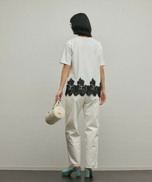 GRACE CONTINENTAL / グレースコンチネンタル カットソー | レースヘムロゴTシャツ | 詳細5
