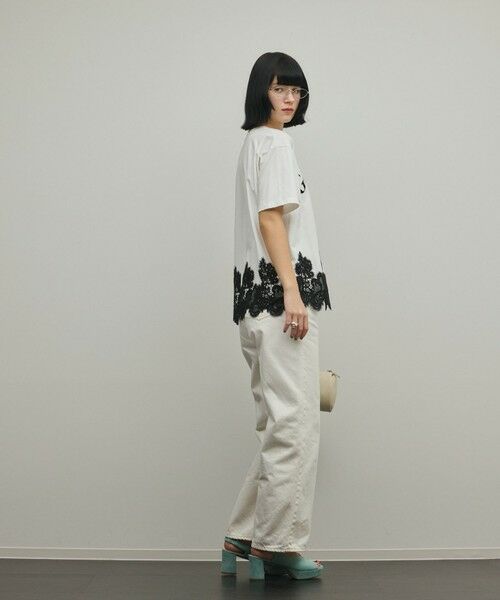 GRACE CONTINENTAL / グレースコンチネンタル カットソー | レースヘムロゴTシャツ | 詳細6