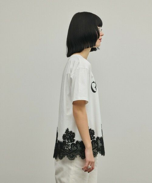 GRACE CONTINENTAL / グレースコンチネンタル カットソー | レースヘムロゴTシャツ | 詳細8