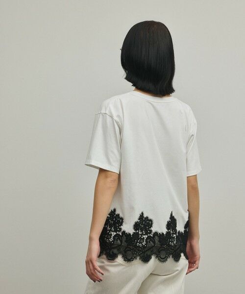 GRACE CONTINENTAL / グレースコンチネンタル カットソー | レースヘムロゴTシャツ | 詳細9