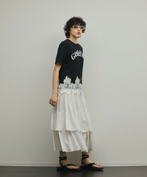 GRACE CONTINENTAL / グレースコンチネンタル カットソー | レースヘムロゴTシャツ | 詳細14