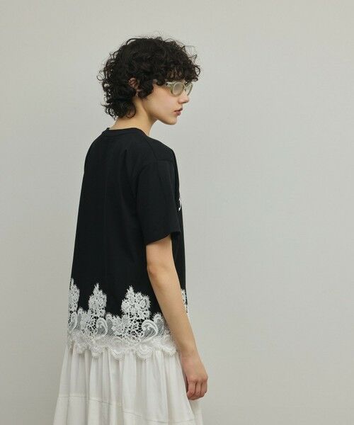 GRACE CONTINENTAL / グレースコンチネンタル カットソー | レースヘムロゴTシャツ | 詳細17