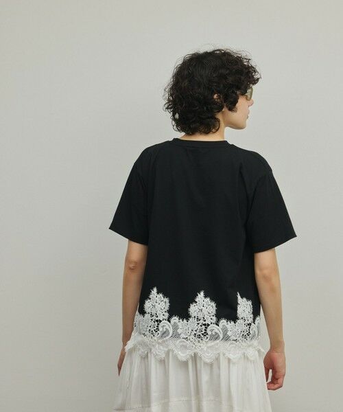 GRACE CONTINENTAL / グレースコンチネンタル カットソー | レースヘムロゴTシャツ | 詳細18