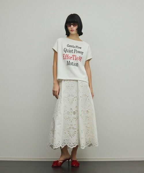 GRACE CONTINENTAL / グレースコンチネンタル カットソー | ルーズロゴTシャツ | 詳細2