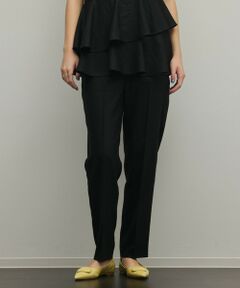 GRACE CONTINENTAL / グレースコンチネンタル スラックス・ドレスパンツ | トリアセ麻調テーパードパンツ