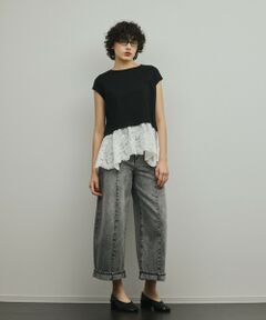 GRACE CONTINENTAL / グレースコンチネンタル カットソー | ヘムembカットトップ