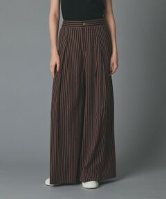 GRACE CONTINENTAL / グレースコンチネンタル その他パンツ | ヒッコリージャガードバギーパンツ