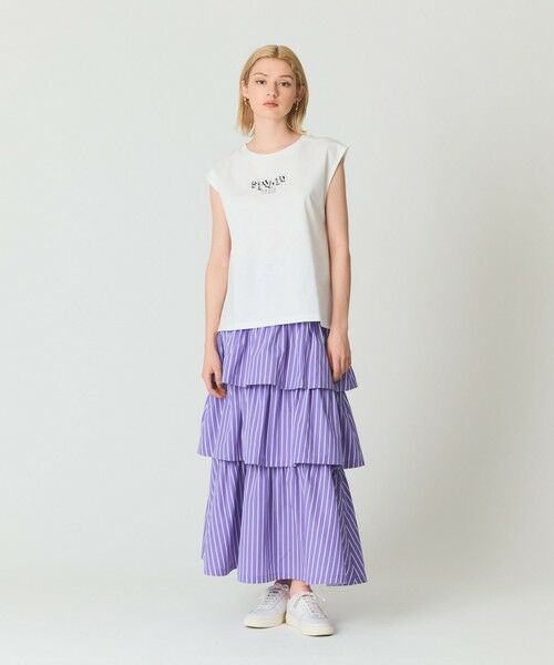 GRACE CONTINENTAL / グレースコンチネンタル その他トップス | グラフィティビジューノースリーブ | 詳細1